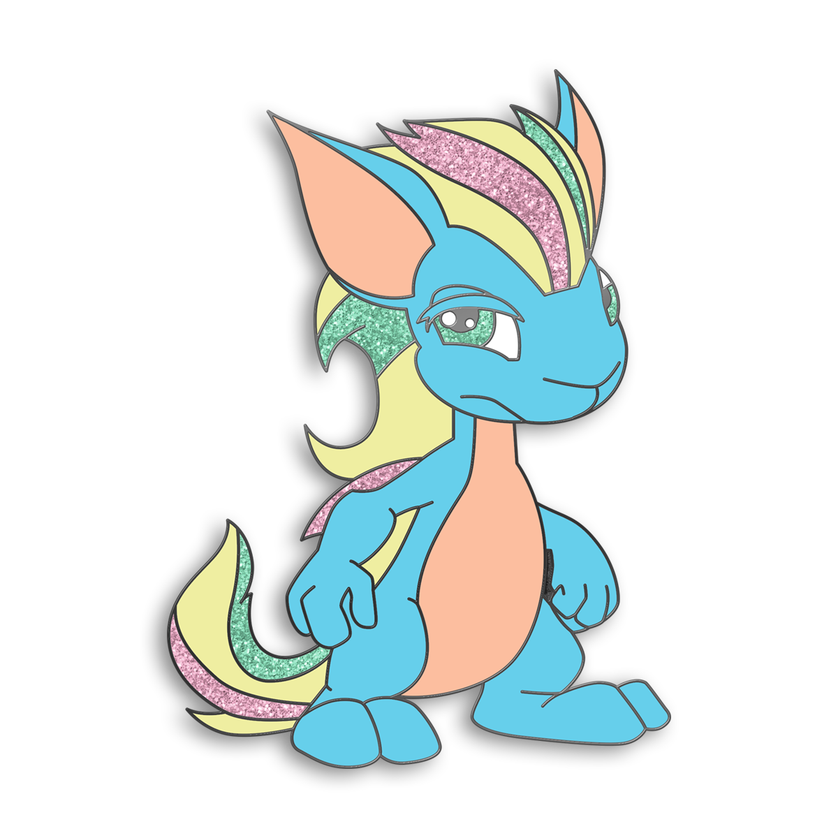 Pastel Kyrii Pin, Neopets