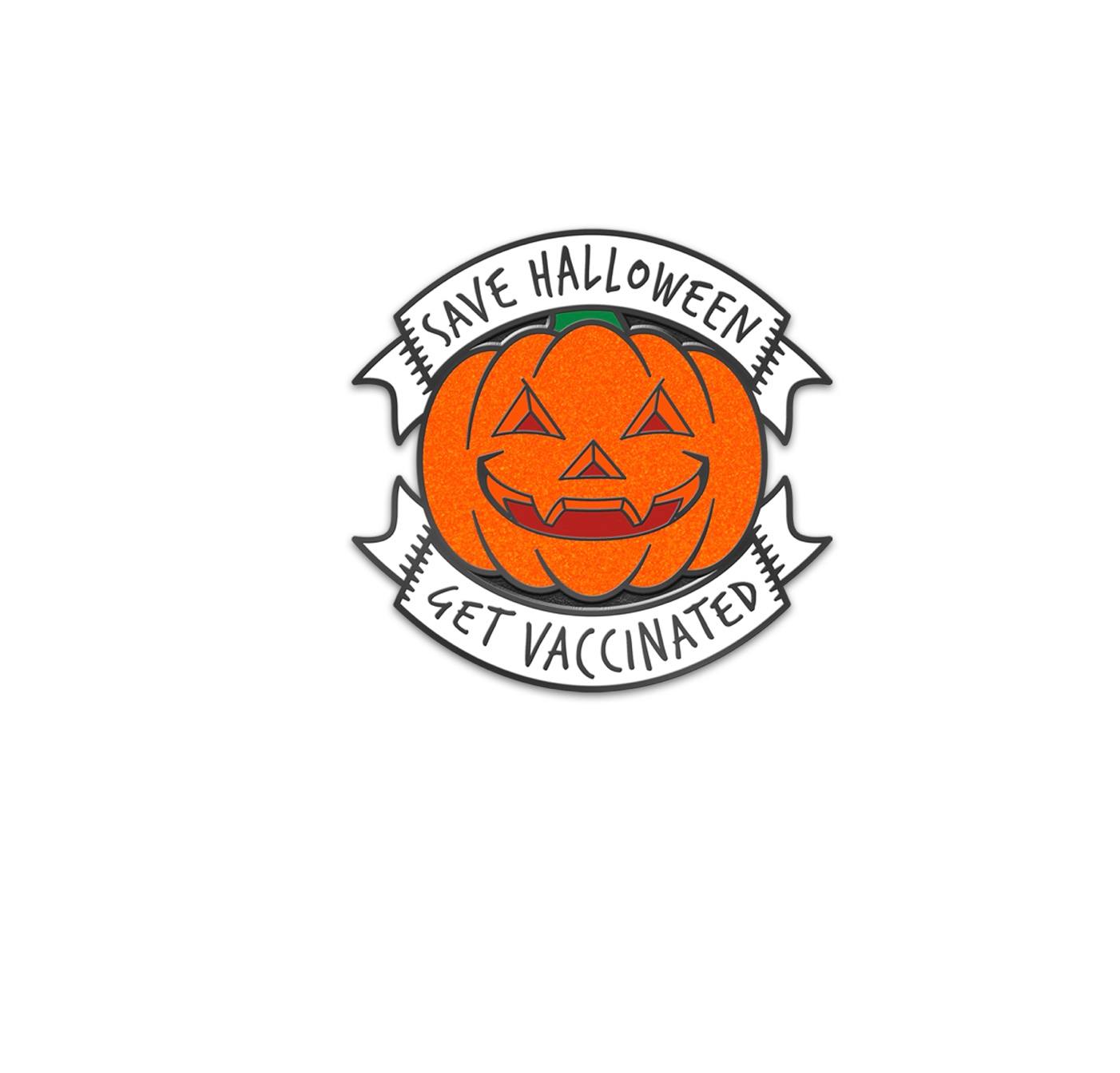 Save Halloween Pin, Lucky Grim