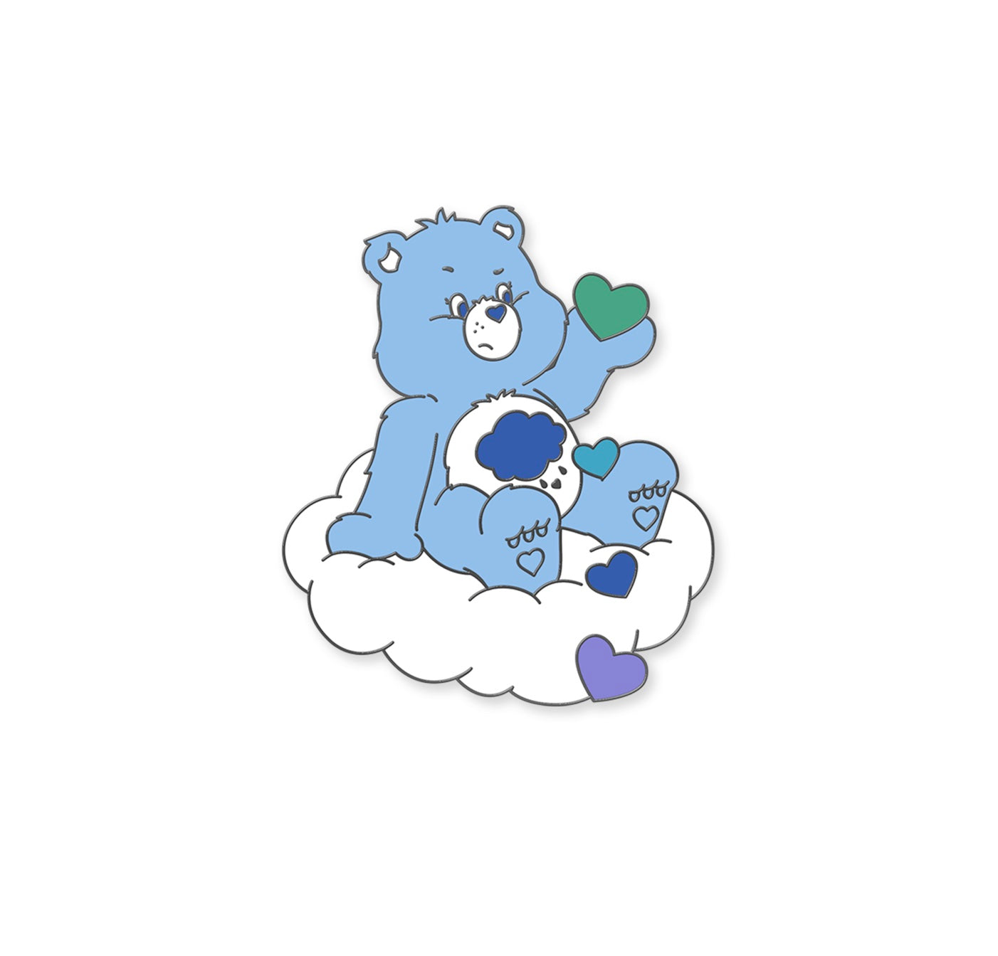 Grumpy Care Bear Pride Pin