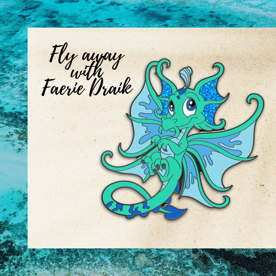 Faerie Draik Plush Pin, Neopets