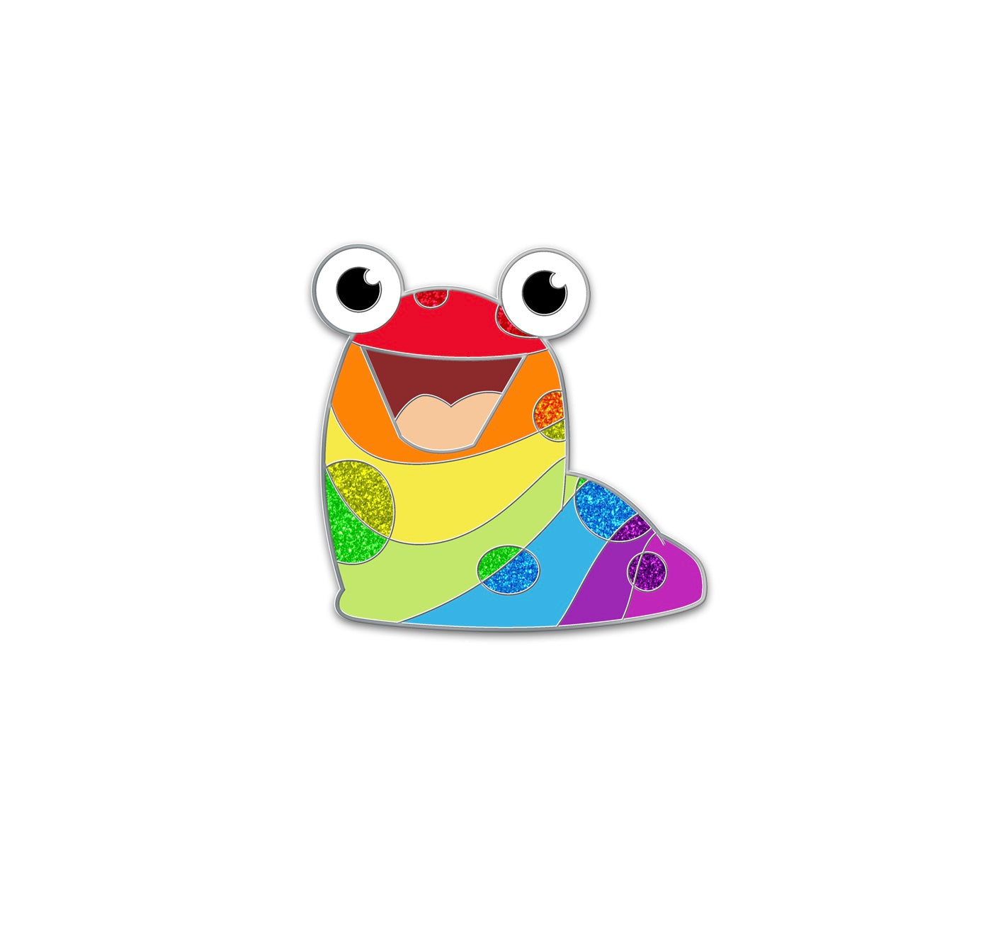 Rainbow Slorg Plush Pin, Neopets