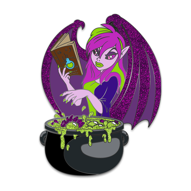 Jhudora Faerie Bust Pin, Neopets