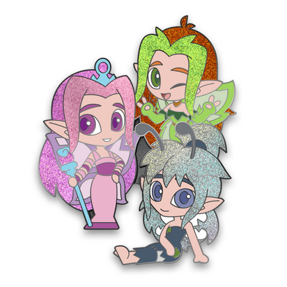 SDCC26 Faerie Chibi Trio Pin, Neopets